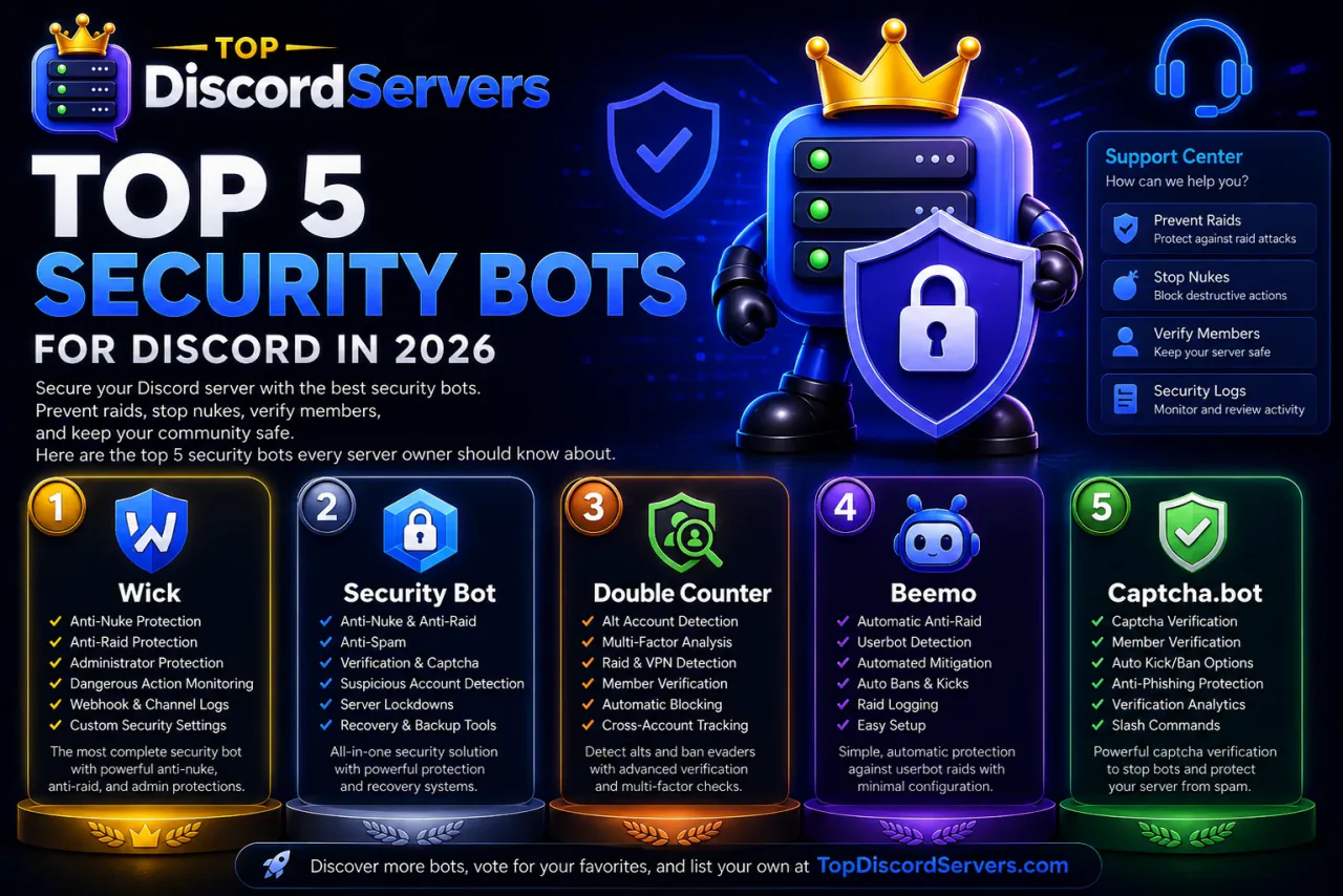 Top 5 Discord Security Bots You Should Be Using in 2026