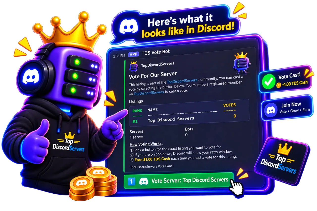 TopDiscordServers Voting Bot