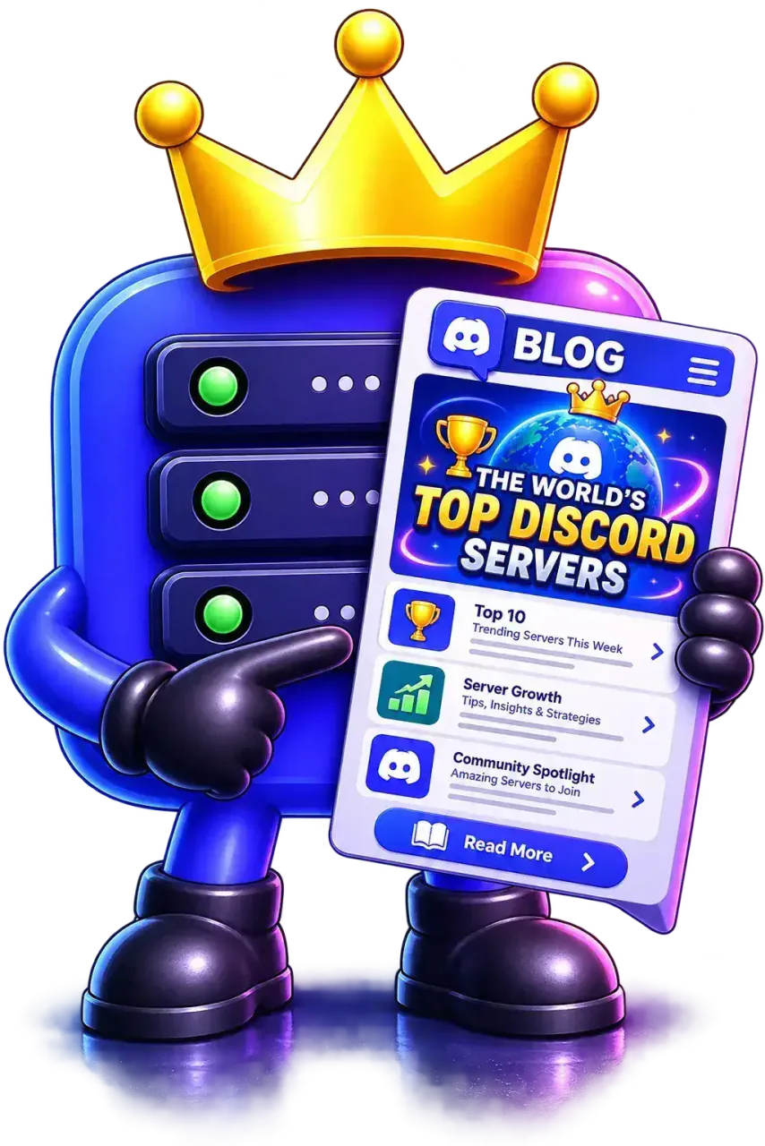 TopDiscordServers blog mascot